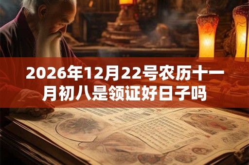 2026年12月22号农历十一月初八是领证好日子吗