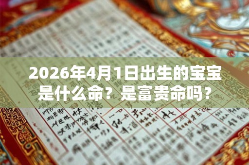 2026年4月1日出生的宝宝是什么命?是富贵命吗? 2026年4月1日出生的宝宝是什么命?是富贵命吗?