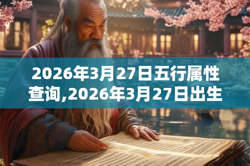 2026年3月27日五行属性查询,2026年3月27日出生五行属什么 2026年3月27日五行属性查询,2026年3月27日出生五行属什么
