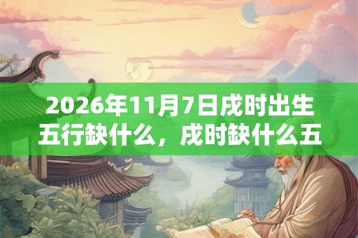 2026年11月7日戌时出生五行缺什么,戌时缺什么五行 2026年11月7日戌时出生五行缺什么,戌时缺什么五行