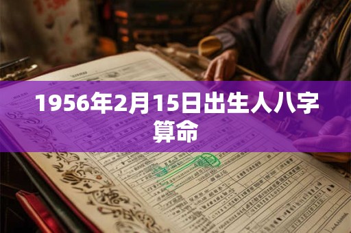 1956年2月15日出生人八字算命
