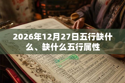 2026年12月27日五行缺什么、缺什么五行属性 2026年12月27日五行缺什么、缺什么五行属性