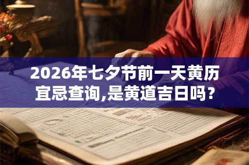 2026年七夕节前一天黄历宜忌查询,是黄道吉日吗? 2026年七夕节前一天黄历宜忌查询,是黄道吉日吗?