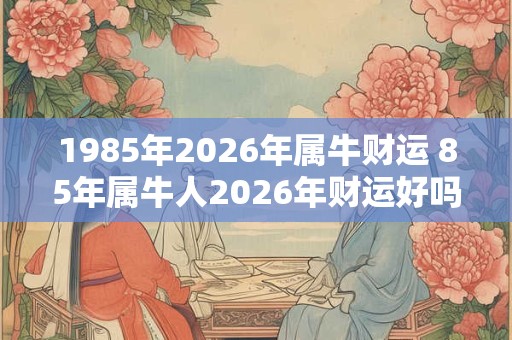 1985年2026年属牛财运 85年属牛人2026年财运好吗