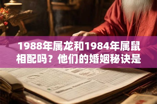 1988年属龙和1984年属鼠相配吗？他们的婚姻秘诀是什么？