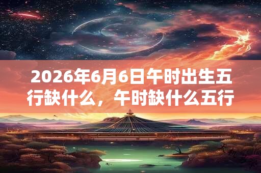 2026年6月6日午时出生五行缺什么,午时缺什么五行 2026年6月6日午时出生五行缺什么,午时缺什么五行
