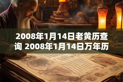 2008年1月14日老黄历查询 2008年1月14日万年历黄道吉日 2008年1月14日老黄历查询 2008年1月14日万年历黄道吉日