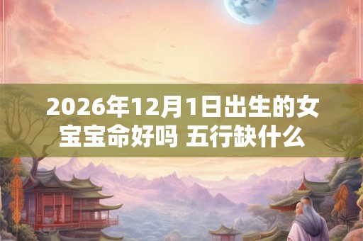 2026年12月1日出生的女宝宝命好吗 五行缺什么