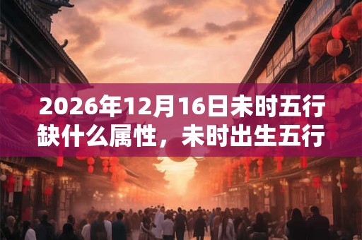 2026年12月16日未时五行缺什么属性,未时出生五行缺什么 2026年12月16日未时五行缺什么属性,未时出生五行缺什么