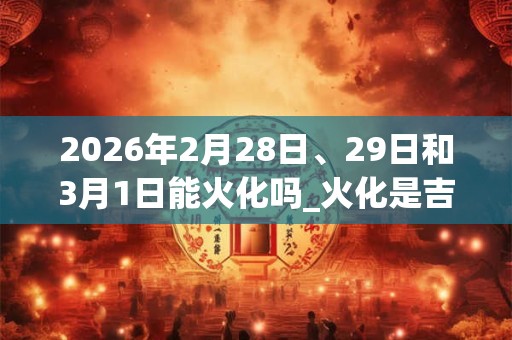 2026年2月28日、29日和3月1日能火化吗_火化是吉日吗 2026年2月28日、29日和3月1日能火化吗_火化是吉日吗