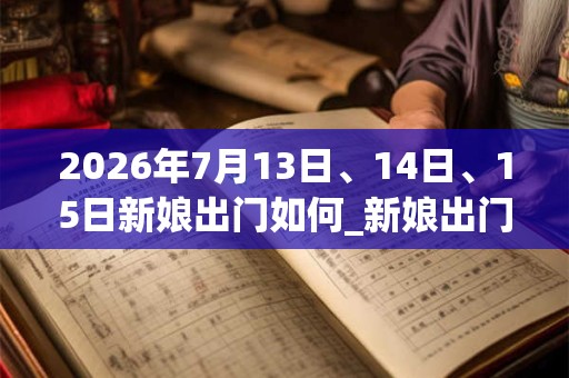 2026年7月13日、14日、15日新娘出门如何_新娘出门是吉日吗 2026年7月13日、14日、15日新娘出门如何_新娘出门是吉日吗