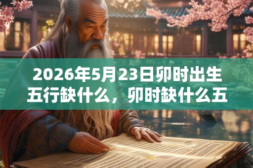 2026年5月23日卯时出生五行缺什么,卯时缺什么五行 2026年5月23日卯时出生五行缺什么,卯时缺什么五行