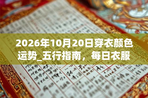 2026年10月20日穿衣颜色运势_五行指南,每日衣服颜色幸运色 2026年10月20日穿衣颜色运势_五行指南,每日衣服颜色幸运色