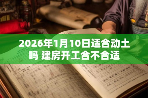 2026年1月10日适合动土吗 建房开工合不合适 2026年1月10日适合动土吗 建房开工合不合适