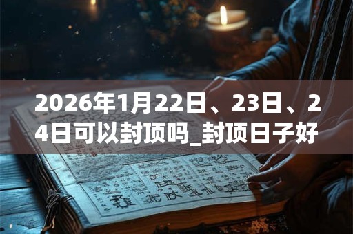 2026年1月22日、23日、24日可以封顶吗_封顶日子好吗 2026年1月22日、23日、24日可以封顶吗_封顶日子好吗