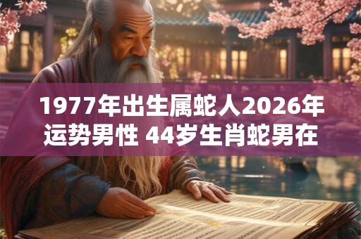 1977年出生属蛇人2026年运势男性 44岁生肖蛇男在2026年运气如何 1977年出生属蛇人2026年运势男性 44岁生肖蛇男在2026年运气如何