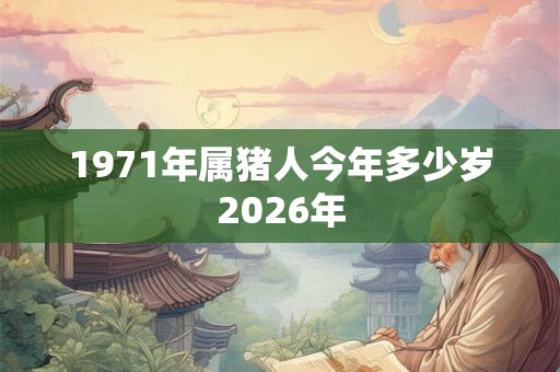1971年属猪人今年多少岁2026年 1971年属猪人今年多少岁2026年
