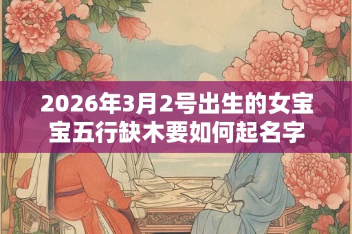 2026年3月2号出生的女宝宝五行缺木要如何起名字 2026年3月2号出生的女宝宝五行缺木要如何起名字