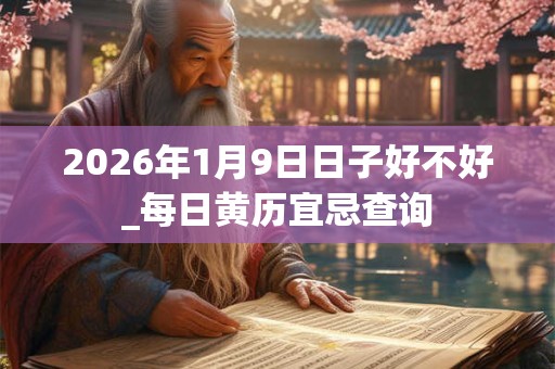 2026年1月9日日子好不好_每日黄历宜忌查询 2026年1月9日日子好不好_每日黄历宜忌查询