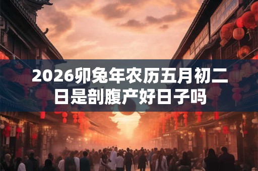 2026卯兔年农历五月初二日是剖腹产好日子吗 2026卯兔年农历五月初二日是剖腹产好日子吗