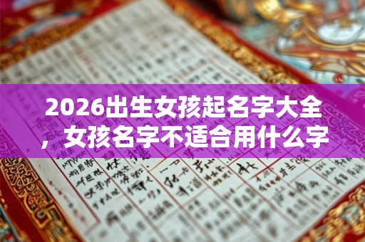 2026出生女孩起名字大全,女孩名字不适合用什么字? 2026出生女孩起名字大全,女孩名字不适合用什么字?