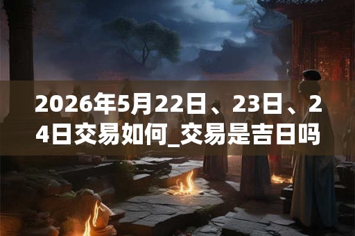 2026年5月22日、23日、24日交易如何_交易是吉日吗 2026年5月22日、23日、24日交易如何_交易是吉日吗