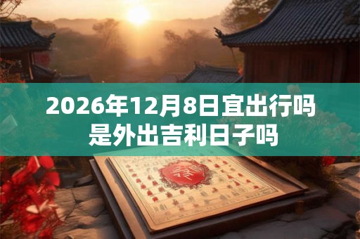 2026年12月8日宜出行吗 是外出吉利日子吗 2026年12月8日宜出行吗 是外出吉利日子吗