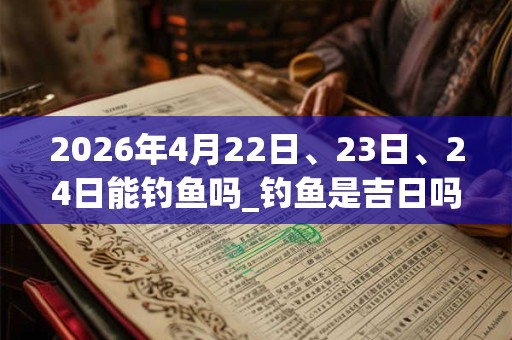 2026年4月22日、23日、24日能钓鱼吗_钓鱼是吉日吗 2026年4月22日、23日、24日能钓鱼吗_钓鱼是吉日吗