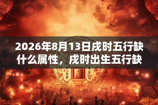 2026年8月13日戌时五行缺什么属性,戌时出生五行缺什么 2026年8月13日戌时五行缺什么属性,戌时出生五行缺什么