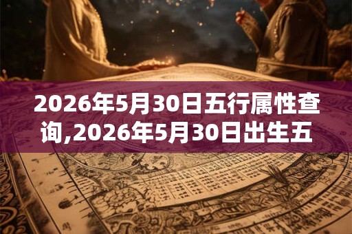 2026年5月30日五行属性查询,2026年5月30日出生五行属什么 2026年5月30日五行属性查询,2026年5月30日出生五行属什么