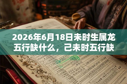 2026年6月18日未时生属龙五行缺什么,己未时五行缺什么 2026年6月18日未时生属龙五行缺什么,己未时五行缺什么