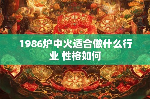 1986炉中火适合做什么行业 性格如何