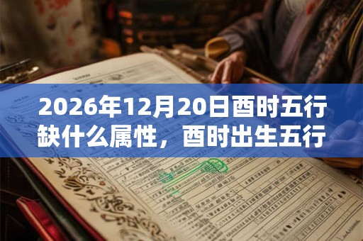 2026年12月20日酉时五行缺什么属性，酉时出生五行缺什么