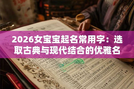 2026女宝宝起名常用字：选取古典与现代结合的优雅名字