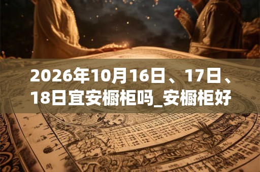 2026年10月16日、17日、18日宜安橱柜吗_安橱柜好不好 2026年10月16日、17日、18日宜安橱柜吗_安橱柜好不好