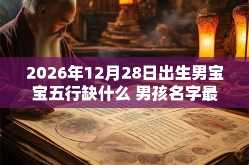 2026年12月28日出生男宝宝五行缺什么 男孩名字最新免费版