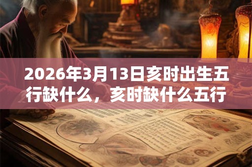 2026年3月13日亥时出生五行缺什么,亥时缺什么五行 2026年3月13日亥时出生五行缺什么,亥时缺什么五行