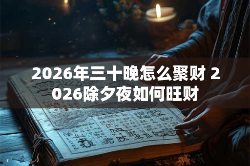2026年三十晚怎么聚财 2026除夕夜如何旺财