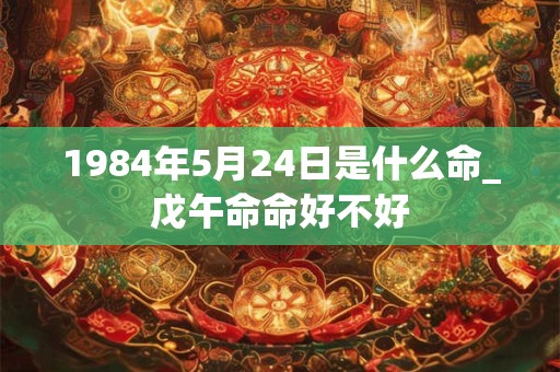 1984年5月24日是什么命_戊午命命好不好