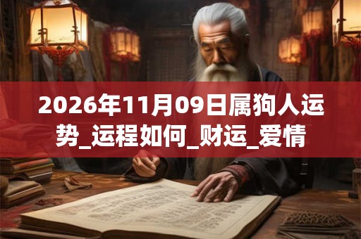2026年11月09日属狗人运势_运程如何_财运_爱情