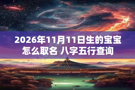 2026年11月11日生的宝宝怎么取名 八字五行查询 2026年11月11日生的宝宝怎么取名 八字五行查询