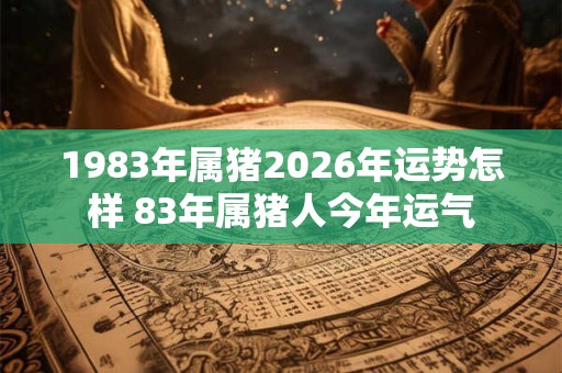 1983年属猪2026年运势怎样 83年属猪人今年运气