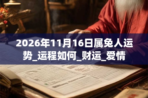 2026年11月16日属兔人运势_运程如何_财运_爱情 2026年11月16日属兔人运势_运程如何_财运_爱情