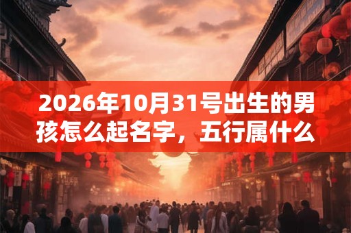 2026年10月31号出生的男孩怎么起名字,五行属什么 2026年10月31号出生的男孩怎么起名字,五行属什么