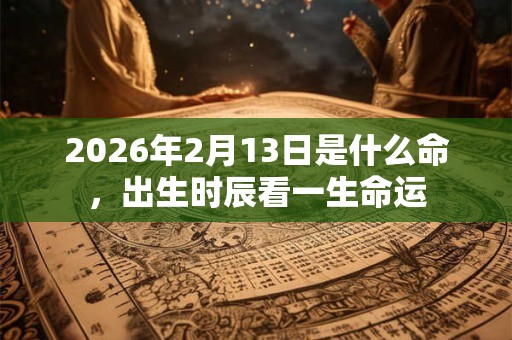 2026年2月13日是什么命,出生时辰看一生命运 2026年2月13日是什么命,出生时辰看一生命运
