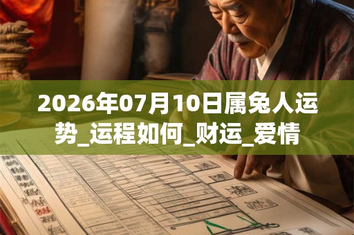 2026年07月10日属兔人运势_运程如何_财运_爱情 2026年07月10日属兔人运势_运程如何_财运_爱情
