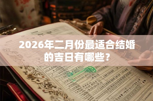 2026年二月份最适合结婚的吉日有哪些? 2026年二月份最适合结婚的吉日有哪些?