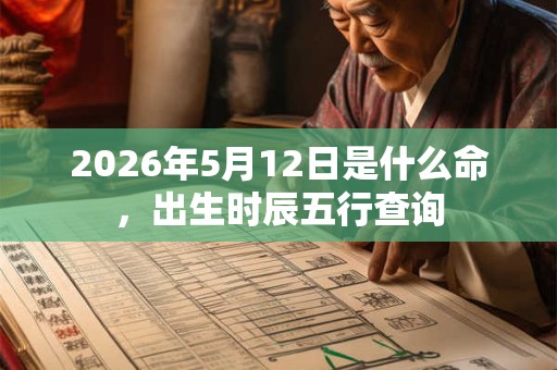 2026年5月12日是什么命,出生时辰五行查询 2026年5月12日是什么命,出生时辰五行查询