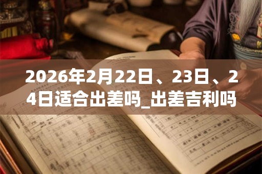 2026年2月22日、23日、24日适合出差吗_出差吉利吗
