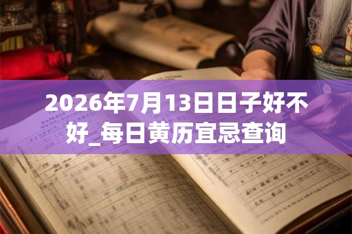 2026年7月13日日子好不好_每日黄历宜忌查询 2026年7月13日日子好不好_每日黄历宜忌查询